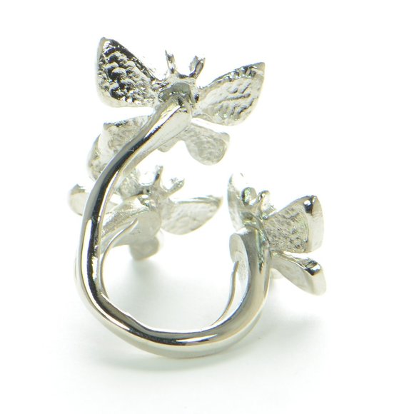 Oscar de la Renta Crystal Fluttering Butterfly Ring - Picture 7 of 8